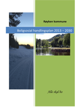 Boligsosial handlingsplan 2013
