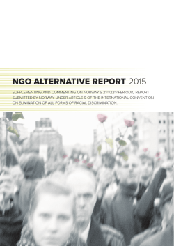 NGO ALTERNATIVE REPORT 2015