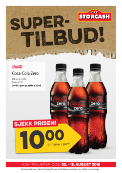 SJEKK PRISEN! Coca-Cola Zero