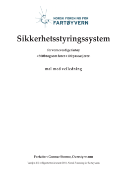 Mal Sikkerhetsstyringssystem pdf