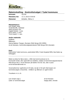 2015.11.13 møteinnkalling kontrollutvalget