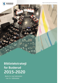 Bibliotekstrategi for Buskerud 2015-2020
