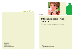 Influensasesongen i Norge 2014-15