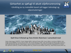 Lomviens habitatbruk i Barentshavet og risiko for