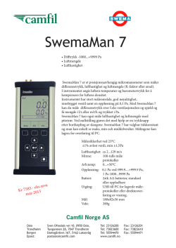 SwemaMan 7 - Camfil Norge AS