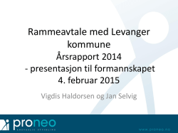 rapport - Levanger kommune
