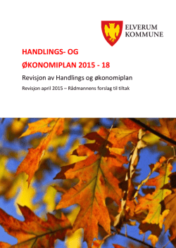 HANDLINGS- OG ØKONOMIPLAN 2015 - 18