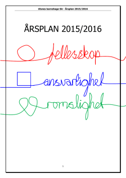 Årsplan 2015/2016 - barnehageside.no