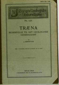 TRÆNA - Norges geologiske undersøkelse