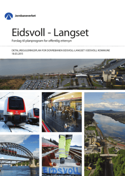 Forslag til planprogram Eidsvoll-Langset