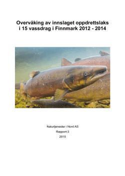 Overvåking Finnmark 2012-2014