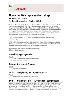 Referat representatnskap 28.05.2015