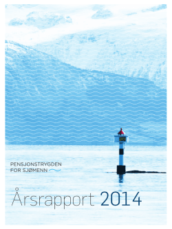 Årsrapport 2014 ASD - Pensjonstrygden for sjømenn