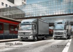 Atego og Antos - Distribusjonstransport 6,5 til 26 tonn