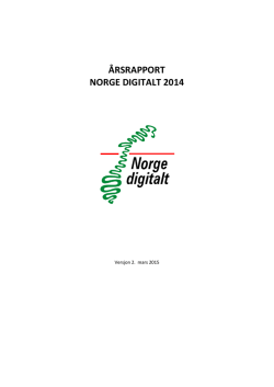 Årsrapport norge digitalt 2014