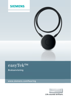 easyTek™ - Siemens høreapparater