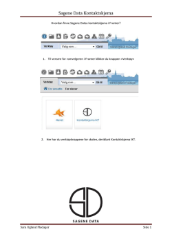 Sagene Data Kontaktskjema