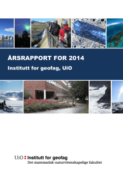 ÅRSRAPPORT FOR 2014 - Universitetet i Oslo