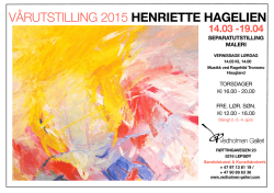 Plakat Henriette Hagelien