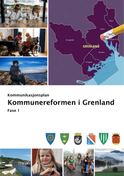Kommunikasjonsplan for kommunereformen i Grenland, fase 1