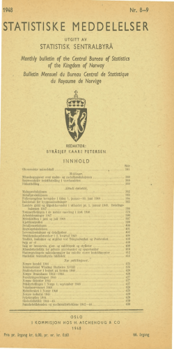Statistiske meddelelser 1948 - 9-8