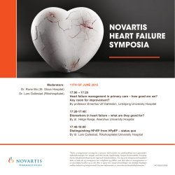 NOvARTIS HEART FAILURE SYMPOSIA