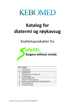 Katalog for diatermi og røykavsug