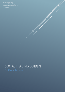 Social trading guiden