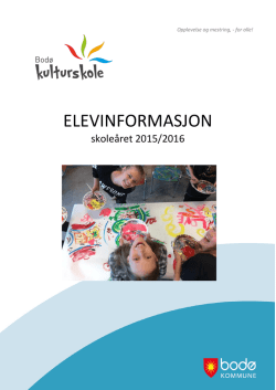 Elevinformasjon 2015-2016