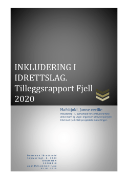 Rapport inkludering 2014 Fjell 2020