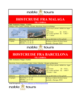 høstcruise fra malaga høstcruise fra barcelona