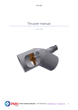 Thruster manual - scandia.com.sg
