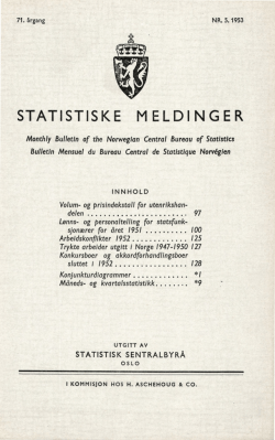 Statistiske meldinger 1953/05