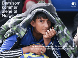 Bufetat – enslige mindreårige asylsøkere