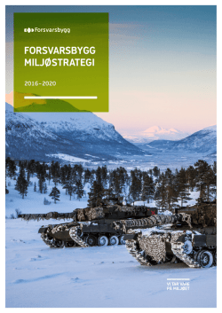 Forsvarsbygg miljøstrategi 2016