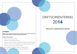 Driftsorientering 2014 MNF