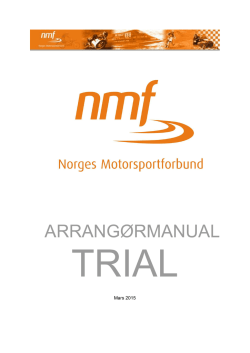 Arrangørmanual 2015 - Norges Motorsportforbund