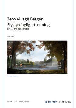 Zero Village Bergen Flystøyfaglig utredning