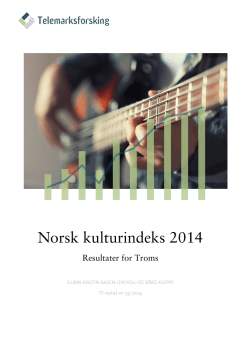 Norsk kulturindeks 2014