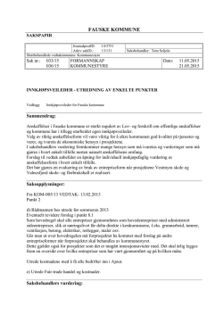 Sakspapir del 2 - Fauske kommune