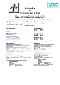 Stord Kværner Swim Cup 24.