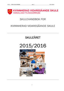 Handbok 2015-16 - Hordaland Fylkeskommune