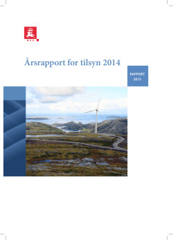 Årsrapport for tilsyn 2014