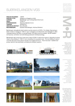 Prosjektkort - Marlow Arkitekter AS