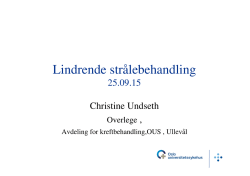 Christine Undseth - Oslo universitetssykehus