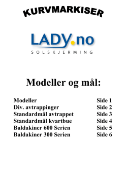 Modeller og mål: