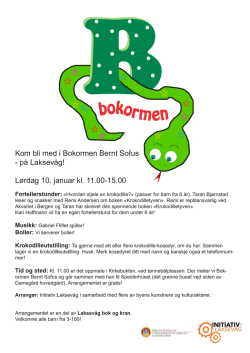 Invitasjon til Bokorm 2015.indd