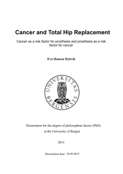 Cancer and Total Hip Replacement
