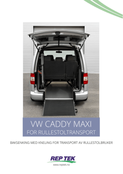 Les mer om baksenking til VW Caddy Maxi - Rep