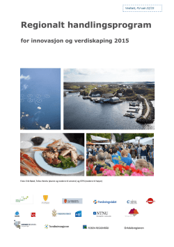 Vedtatt Regionalt handlingsprogram 2015 ST - Sør